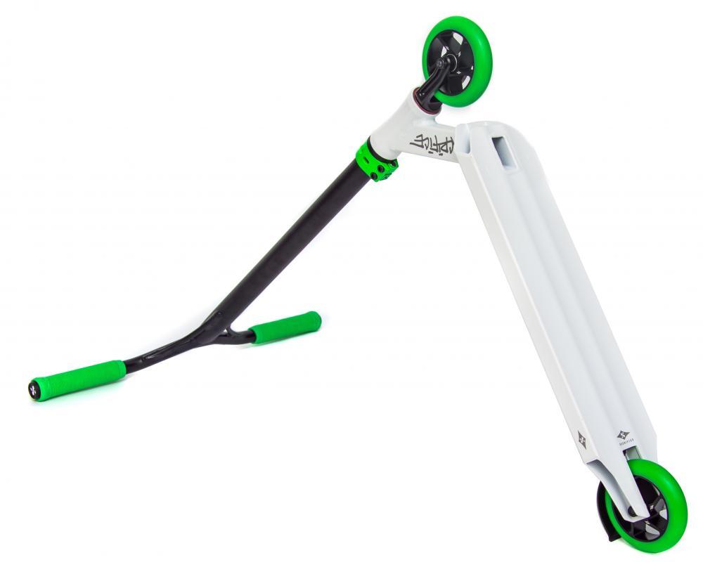 Sacrifice Scooters Flyte 115 Complete Stunt Scooter, White/Green – rwkode