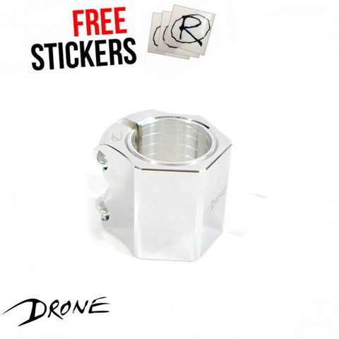 Drone Scooters Didi Hive Double Clamp, Chrome