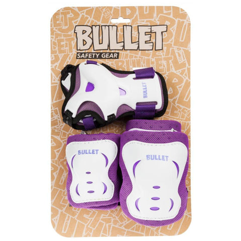 Bullet Triple Skate Pad Set, Purple