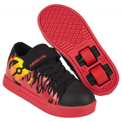 Heelys Motion Plus, Grey/Black/Flames