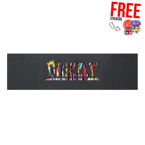 Grizzly Griptape Skateboard Grip Tape, Gustavo Stamp