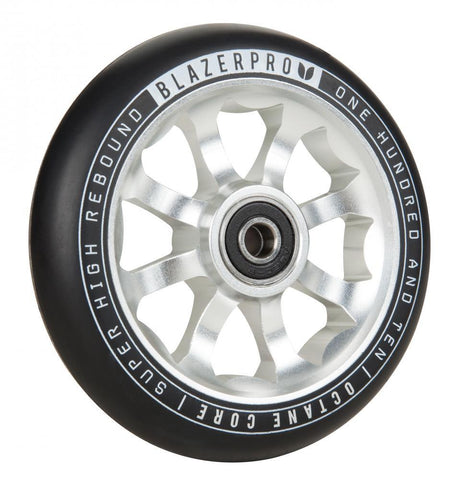 Blazer Pro Scooter Wheel Octane 110mm Abec 9 - Silver