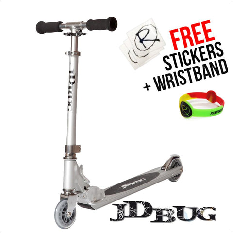 JD Bug Original Street Series Scooter, Silver