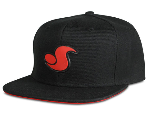 DVS Skate Classic Snapback Rubber Logo - Black/Red