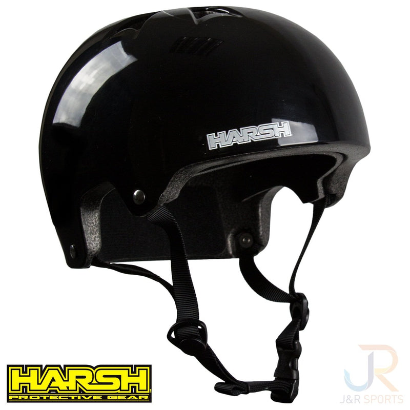 Harsh Black Gloss Helmet