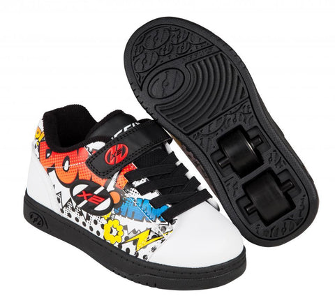 Heelys X2 Dual Up - White/Black/Multi Comic