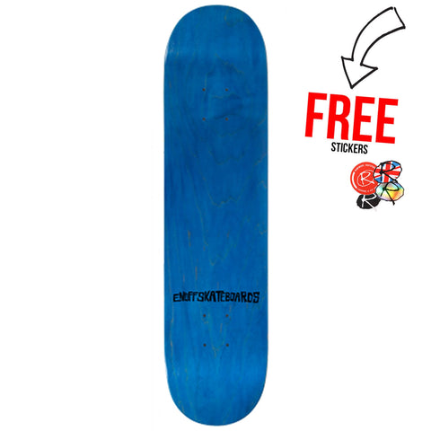 Enuff Skateboards Blank Stain Deck 8.0, Blue