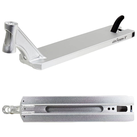 Elite 5.0 Street Stunt Scooter Deck - 22” Silver