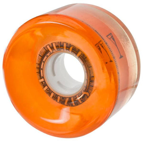 Juice Smoothie Roller Skate Wheels Peach 65mm 78a, 4-Pack