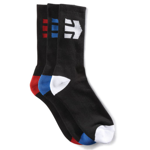 Etnies Socks 3 Pack, Black