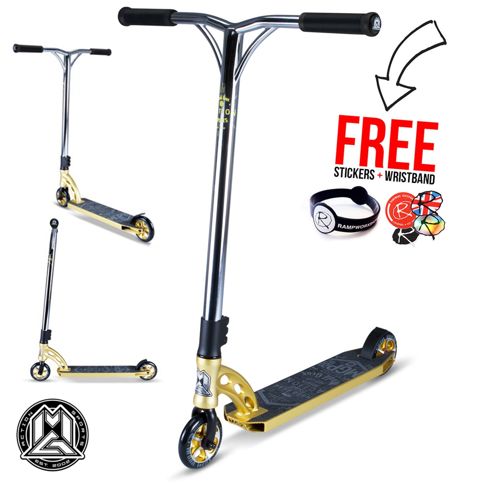 madd gear stunt scooter gold MADD Gear, MGP VX7 Team Edition Stunt Scooter, Gold – rwkode