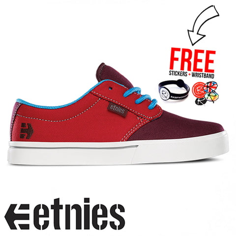 Etnies Footwear Jameson Eco Skate Shoes UK1, Red/White/Blue