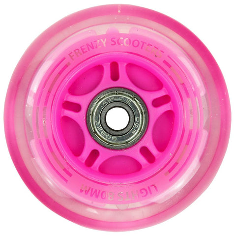 Frenzy 3 Wheel Light Up Scooter Wheel Pink - 80mm