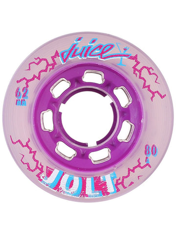 Juice Jolt Roller Derby Wheels 80a 38mm Purple-Tint, 4-Pack