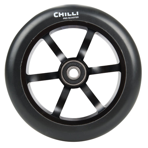 Chilli Pro Scooters 6 Spoke Wheel 120mm, Black