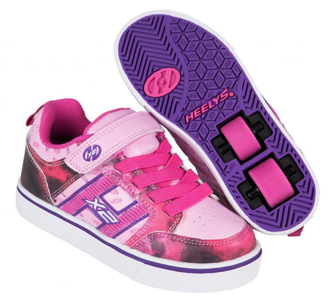 Heelys X2 Bolt Light Up Shoes - Pink/Purple/Space