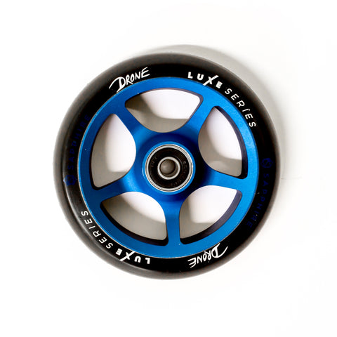 Drone Scooters Luxe Stunt Scooter Wheel 120mm, Blue