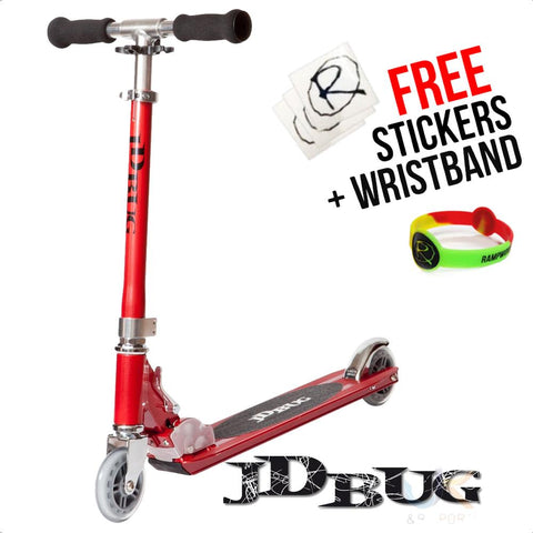 JD Bug Original Street Series Scooter, Red
