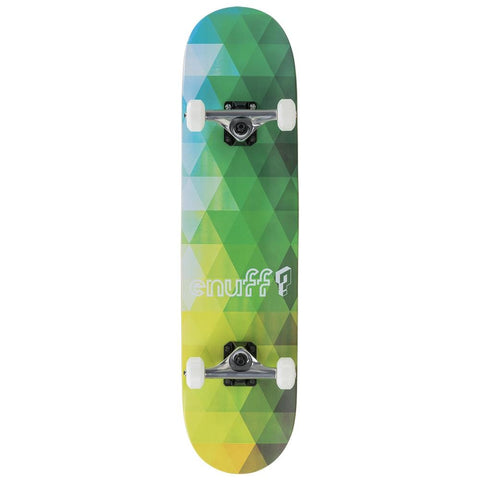 Enuff Geometric Complete Skateboard - Green/Yellow