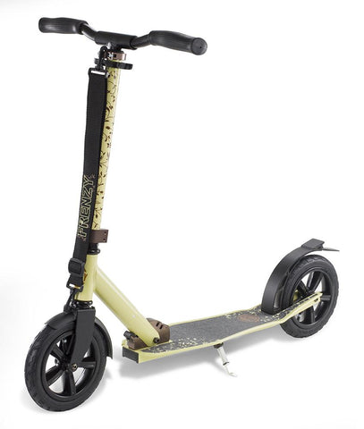 Frenzy Scooters 205mm Pneumatic Folding Scooter, Cream
