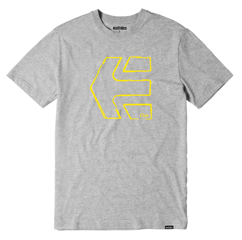 Etnies Sketch Outline Tshirt, Grey/Heather