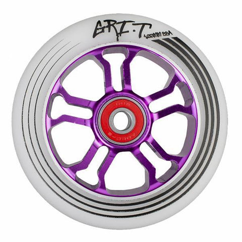 Grit Ultra Light 110mm Wheel, Purple/White