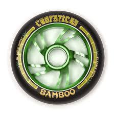 Chopsticks Bamboo Stunt Scooter Wheel Black/Green 110mm