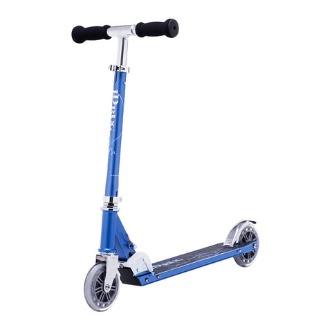 JD Bug Classic 120mm Kids Folding Stunt Scooter, Blue