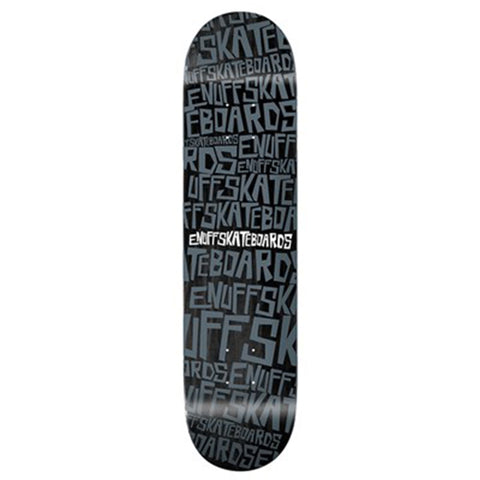 Enuff Skateboards Scramble Logo Skateboard Deck 8.25", Black