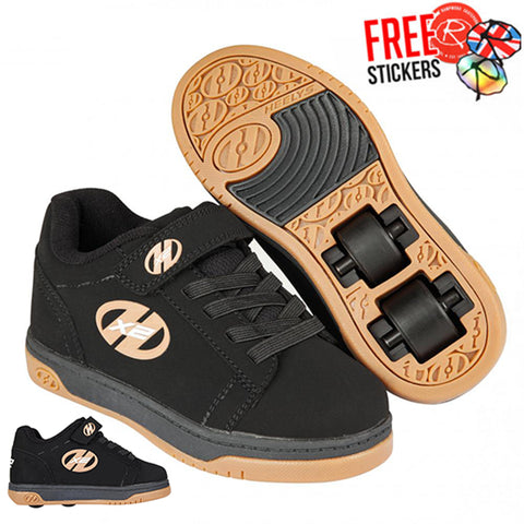 Heelys X2 Dual Up, Black/Gum