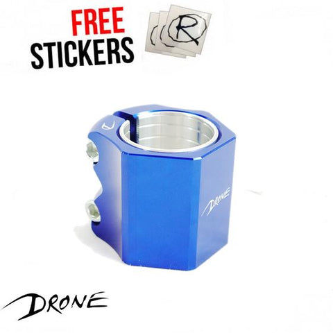 Drone Scooters Didi Hive Double Clamp, Blue