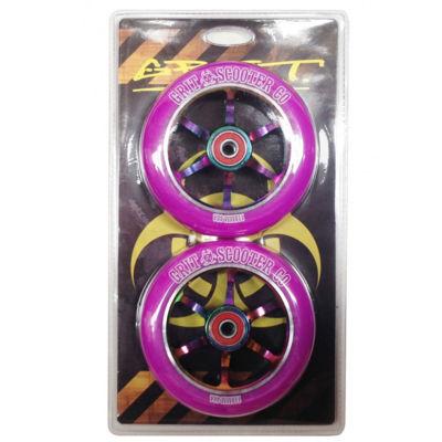 Grit Scooters 110mm Neo Chrome Wheels, Purple
