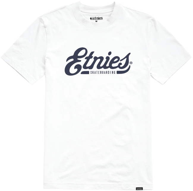 etnies skate script white