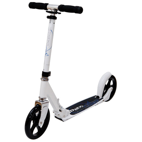 JD Bug Classic 200mm Kids Folding Stunt Scooter, White