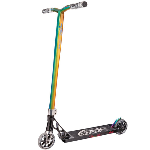 Grit Scooters Invader Complete Stunt Scooter, Black/TriChrome