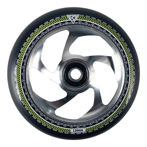 AO Scooters Mandala Stunt Scooter Wheel 110mm, Black/Silver