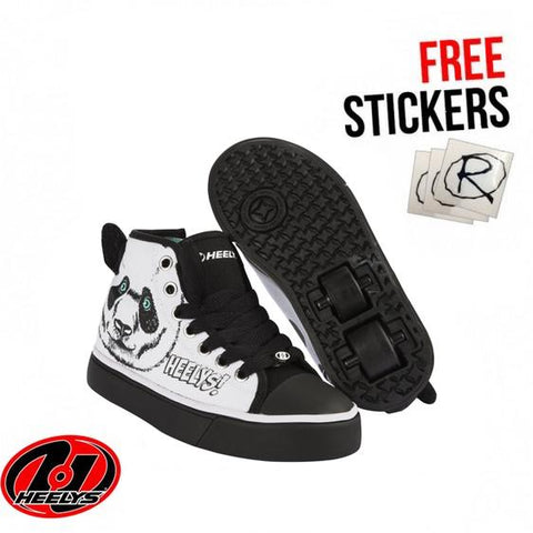 Heelys X2 Zoo Series Panda, Black/White