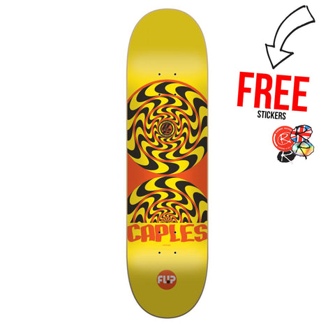 Flip Skateboards Curren Caples P2 Deck 8.0, Yellow