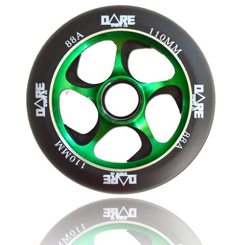 Dare Sports Swift Scooter Wheel 110mm, Black/Green