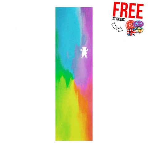 Grizzly Griptape Skateboard Grip Tape, Water Tie Dye