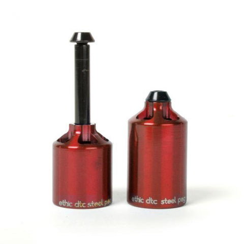 Ethic DTC Steel Stunt Scooter Pegs, Red