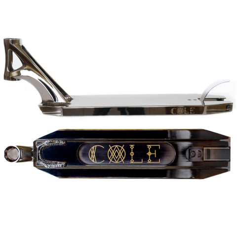 Drone Icon Archie Cole Stunt Scooter Deck 19.5", Smoked Chrome