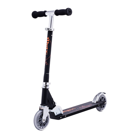 JD Bug Classic 120mm Kids Folding Stunt Scooter, Black