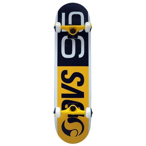 DVS 95' Complete Skateboard 7.75”, Yellow/Blue/White