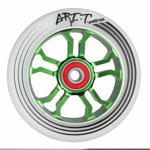 Grit Ultra Light 100mm Wheel, Green/White