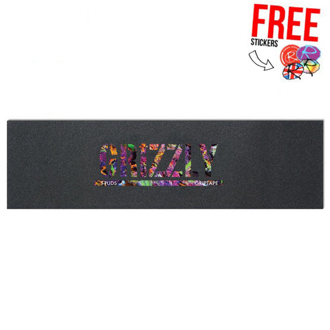 Grizzly Griptape Skateboard Grip Tape, Fruity Pebbles