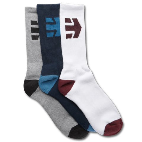 Etnies Socks 3 Pack, Assorted
