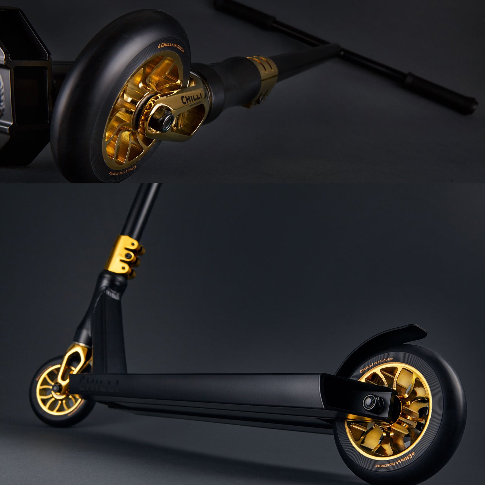 Manillar Chilli Pro Scooter Reaper Para Stunt – Acero Cromoly 4130, 58 Cm Alto X 50 Cm Ancho, Sistema IHC | Color Arcoíris
