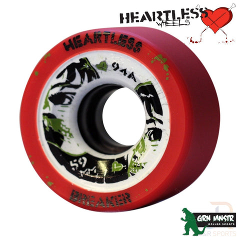 Heartless Derby Wheels Breaker/Tangerine - 59mm/94a (4 pack)