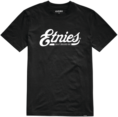 Etnies Skate Script Tshirt, Black